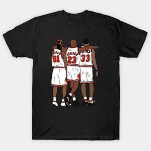 NEW Rodman, MJ, & Scottie Bulls Basketball T-Shirt